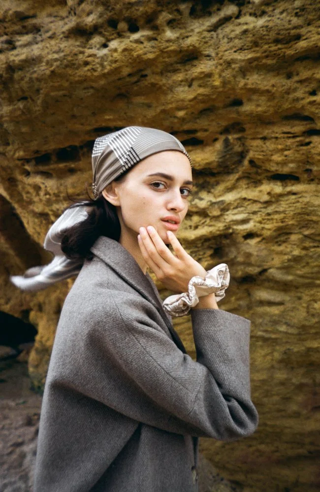【Paris archive】90s Cashmere 100% Muffler Winter Warm 100% Cashmere Scarf High Quality India Made Wool